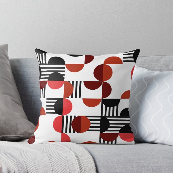 Item preview, Red and Black Circle Pattern - Abstract Minimalist Design designed and sold by Neitherworld-BJ.
