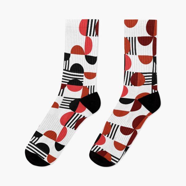 Item preview, Red and Black Circle Pattern - Abstract Minimalist Design designed and sold by Neitherworld-BJ.