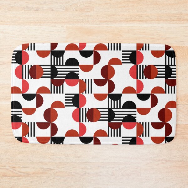 Item preview, Red and Black Circle Pattern - Abstract Minimalist Design designed and sold by Neitherworld-BJ.