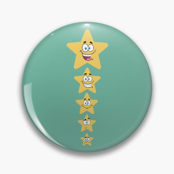 Item preview, Five Star Rating with Funny Emoticon designed and sold by Mhayra.