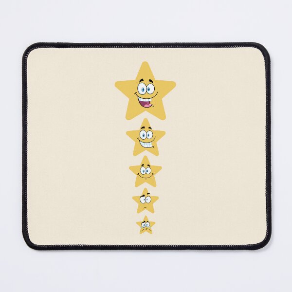 Item preview, Five Star Rating with Funny Emoticon designed and sold by Mhayra.