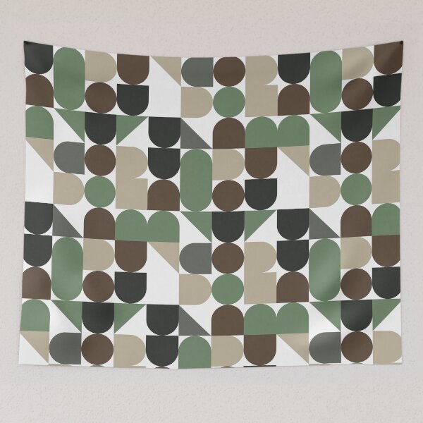 Item preview, Earthy Tones Circle Pattern - Modern Abstract Design designed and sold by Neitherworld-BJ.