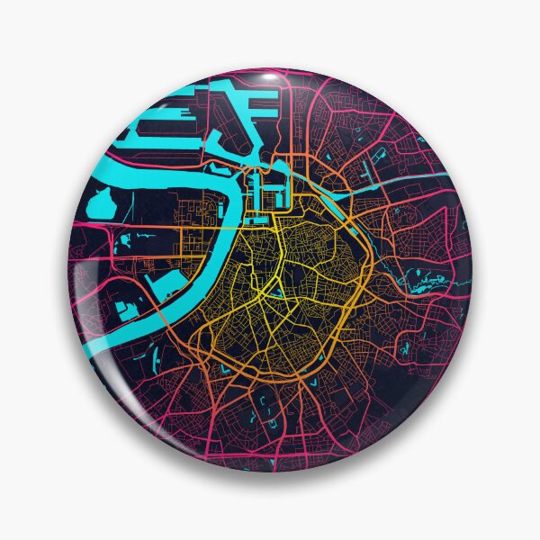 Item preview, Antwerp City Map of Belgium - Neon designed and sold by deMAP.