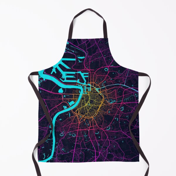 Item preview, Antwerp City Map of Belgium - Neon designed and sold by deMAP.