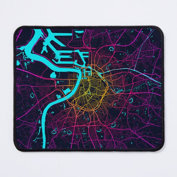 Item preview, Antwerp City Map of Belgium - Neon designed and sold by deMAP.