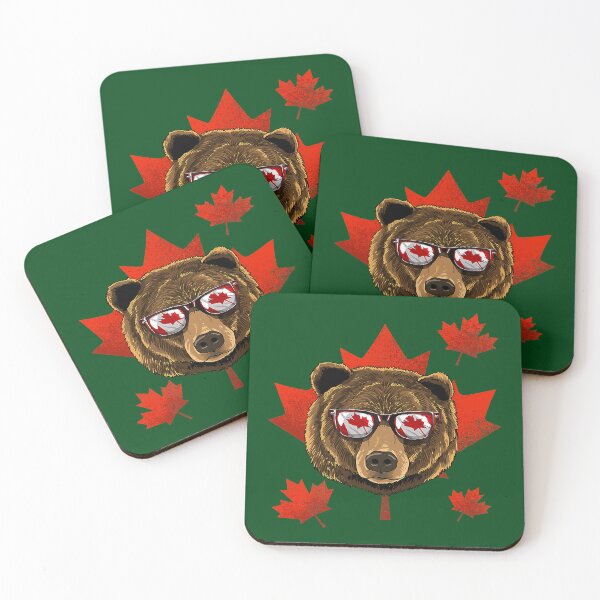 Item preview, Canadian Bear Maple Leaf Patriotic Canada Flag 323 designed and sold by ThanhNgong.