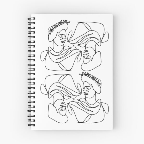 Item preview, Ancient Greek Roman Statue Bust Line Art designed and sold by radiantdark.