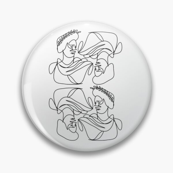 Item preview, Ancient Greek Roman Statue Bust Line Art designed and sold by radiantdark.