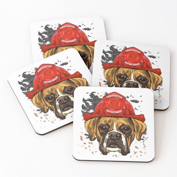 Item preview, Firefighter German Boxer Fire Department Fireman Dog Lover 25 designed and sold by ThanhNgong.