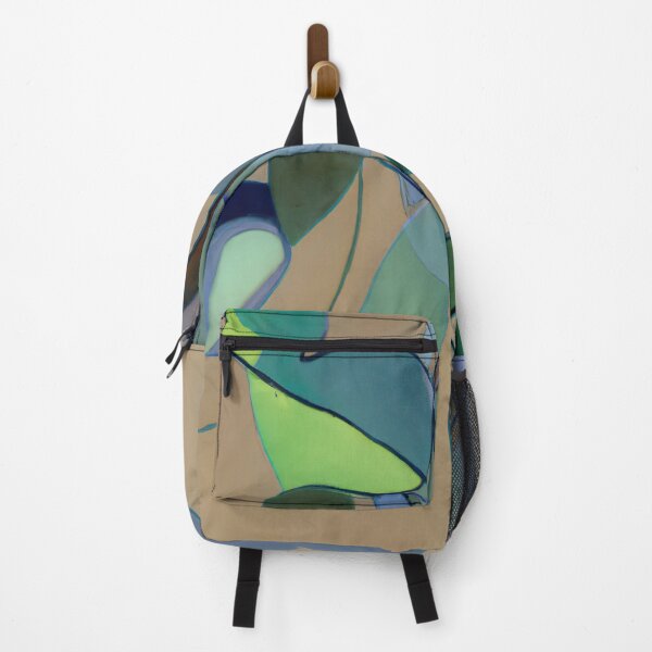 Item preview, Hanging Eucalyptus Leaves - Abstract Fauvism - Green, Spruce, and Tan designed and sold by Inomaly Art.
