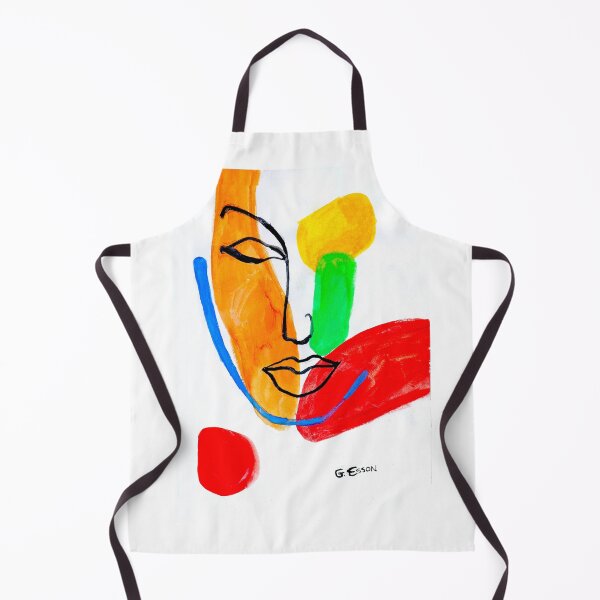 Item preview, Abstract Face With Blue Line designed and sold by Genevieve Esson.