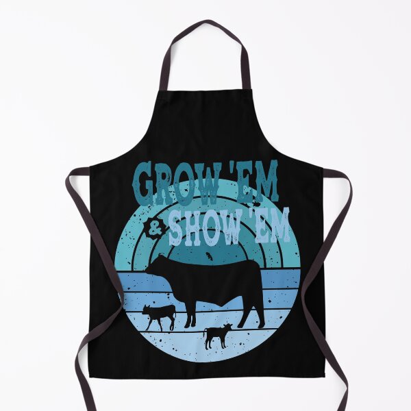 Item preview, Grow Em And Show Em -Live Stock Show Steers - Market Steers - Shades of Blue designed and sold by handsoftime2020.