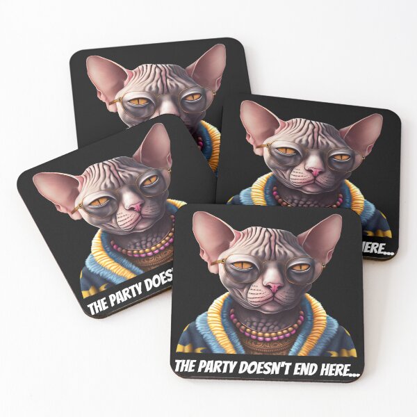 Item preview, Party cat designed and sold by AnimalArtPhotos.