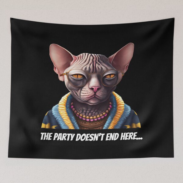 Item preview, Party cat designed and sold by AnimalArtPhotos.