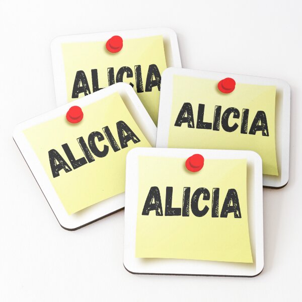 Item preview, ALICIA Personalized Name Birthday Tag Family Name ALICIA Girl Custom Name First Name Last Name  designed and sold by HalloweenGift.