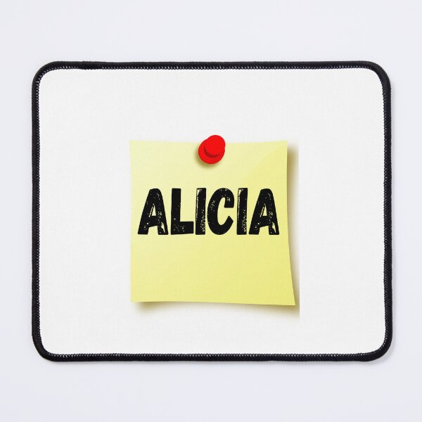 Item preview, ALICIA Personalized Name Birthday Tag Family Name ALICIA Girl Custom Name First Name Last Name designed and sold by HalloweenGift.