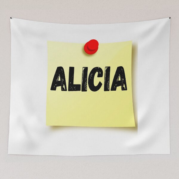 Item preview, ALICIA Personalized Name Birthday Tag Family Name ALICIA Girl Custom Name First Name Last Name  designed and sold by HalloweenGift.