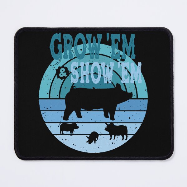 Item preview, Stock Show Pigs - Grow Em And Show Em - Market Pigs - Shades Of Blue designed and sold by handsoftime2020.