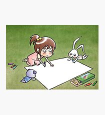 White Paper Photographic Print