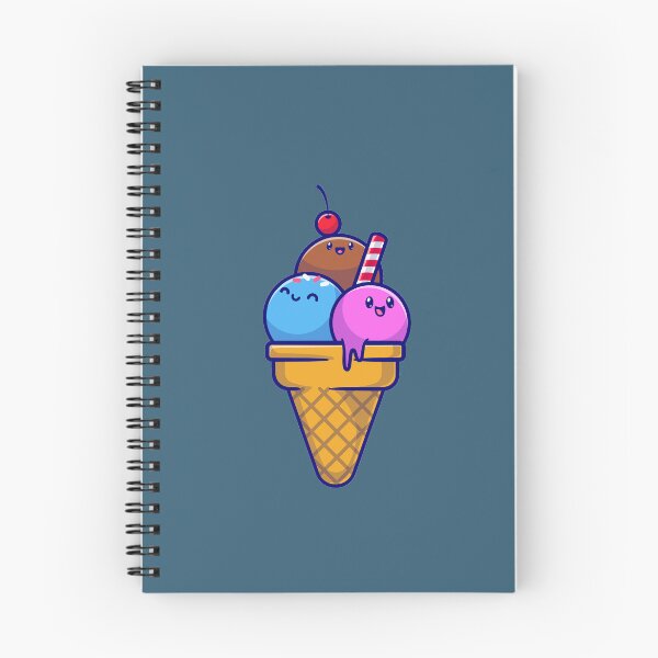 Item preview, Cute ice cream cone cartoon icon food object icon concept designed and sold by myholistic.