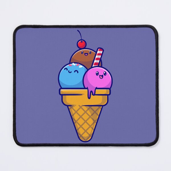 Item preview, Cute ice cream cone cartoon icon food object icon concept designed and sold by myholistic.