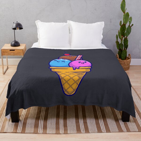 Item preview, Cute ice cream cone cartoon icon food object icon concept designed and sold by myholistic.