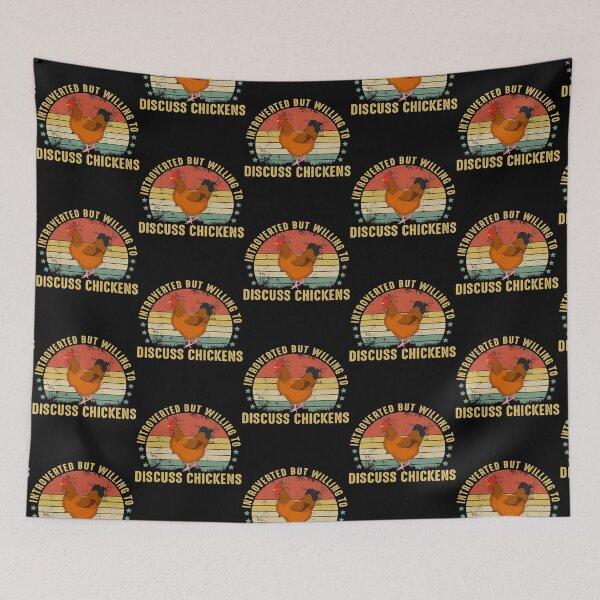 Item preview, Introverted But Willing To Discuss Chickens Funny Chicken designed and sold by TiniClothing555.