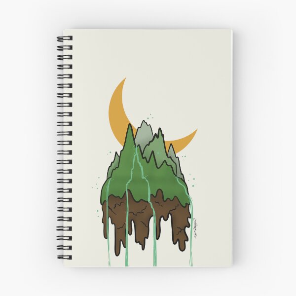 Item preview, In the Green Mountains - minimalist nature art with moon designed and sold by LindsayLeilani.