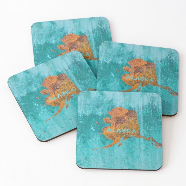 Item preview, Alaska Rust on Teal designed and sold by Elisabeth Lucas.
