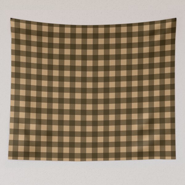 Item preview, Tan and Brown Buffalo Plaid Gingham Check designed and sold by Gsallicat.
