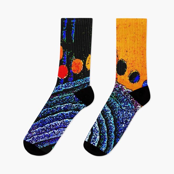 Item preview, Contraste concéntrico azul y naranja designed and sold by Sarah Kurdila.