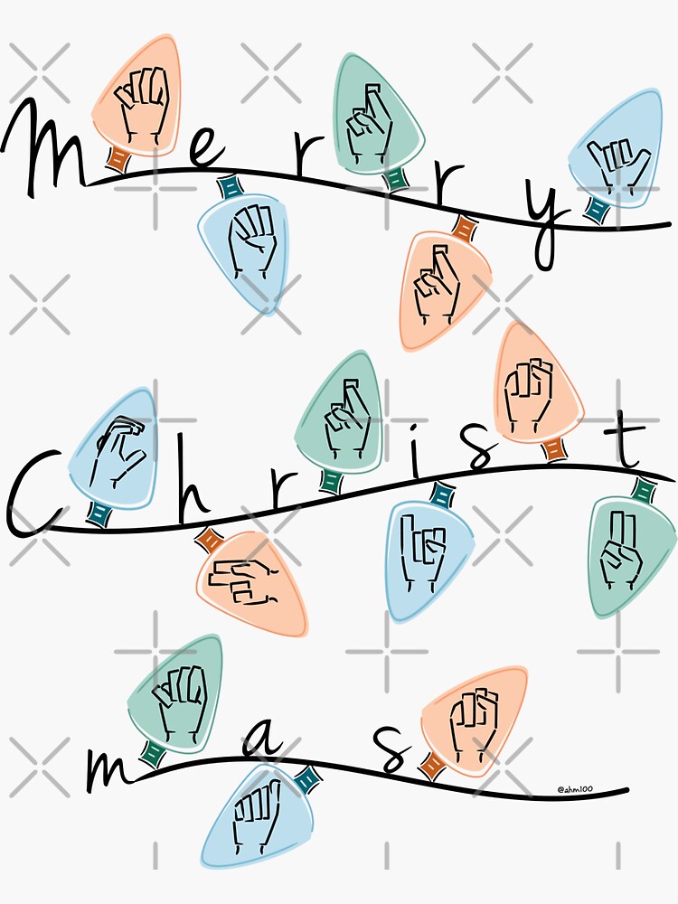 christmas-lights-in-asl-sign-language-sticker-for-sale-by-arbol100