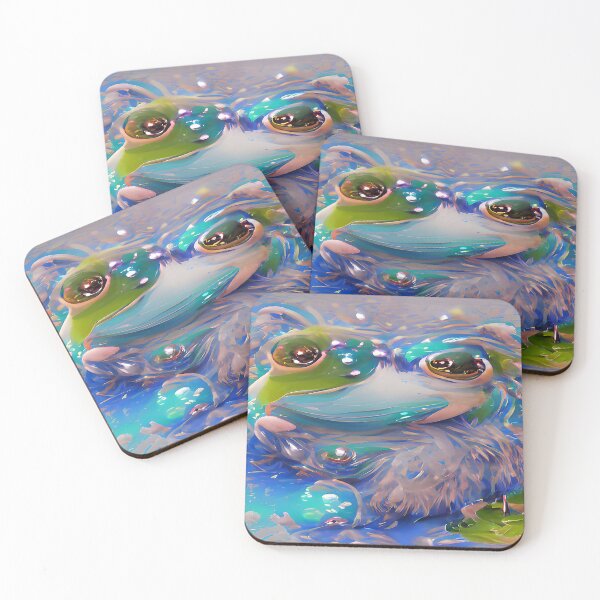 Item preview, Animals Frog Abstract Multi-Color illustration designed and sold by deniselynnimage.