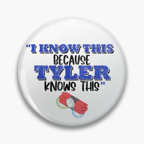 Item preview, I know this because Tyler knows this. - Fight Club designed and sold by Sticker Up.