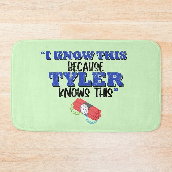 Item preview, I know this because Tyler knows this. - Fight Club designed and sold by Sticker Up.