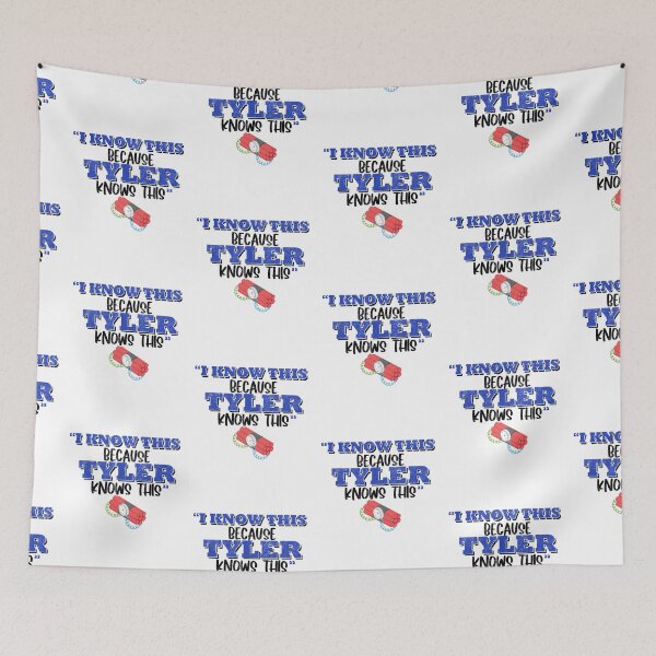 Item preview, I know this because Tyler knows this. - Fight Club designed and sold by Sticker Up.