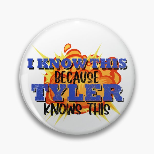 Item preview, I know this because Tyler knows this. - Fight Club Explosion designed and sold by Sticker Up.