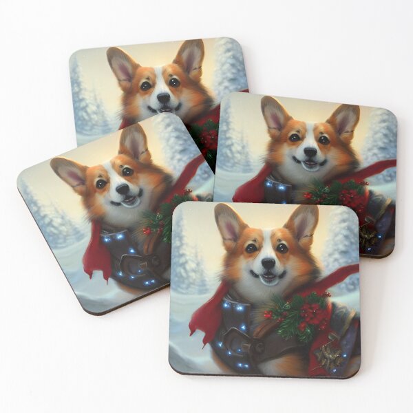 Item preview, AI Generated Art, Happy Howl-idays designed and sold by RabbitHoleMI.