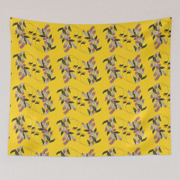 Aperçu de l'œuvre Toile Fleur de Glycine créée et vendue par Bircanix.