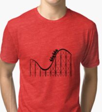 Camiseta de tejido mixto Montaña rusa
