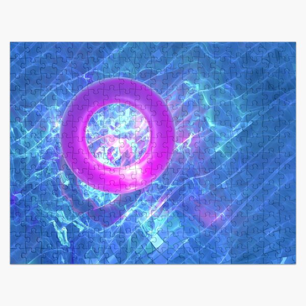 Swimming Pool Ring fractal art Jigsaw Puzzle
