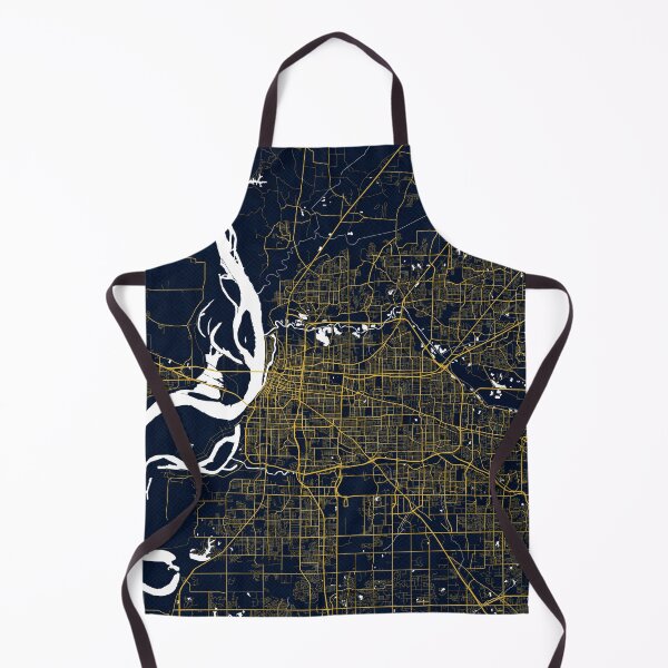 Item preview, Memphis City Map of Tennessee, USA - Gold Art Deco designed and sold by deMAP.