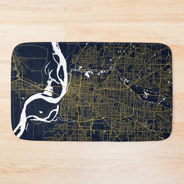 Item preview, Memphis City Map of Tennessee, USA - Gold Art Deco designed and sold by deMAP.