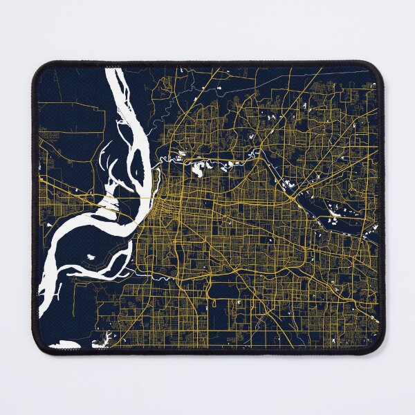 Item preview, Memphis City Map of Tennessee, USA - Gold Art Deco designed and sold by deMAP.