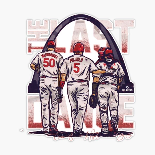 Adam Wainwright Albert Pujols & Yadier Molina St. Louis Last Dance WHT