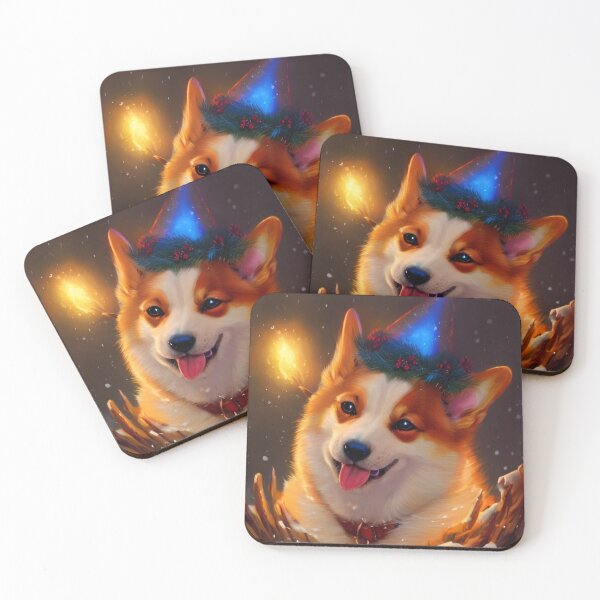 Item preview, AI Generated Art, Happy Howl-idays designed and sold by RabbitHoleMI.