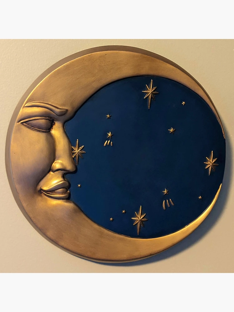 Vintage Celestial Wall Clock, Sun/Man in the Moon,Resting Cherub Nursery sold *Read*