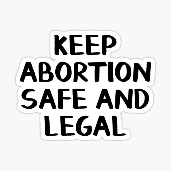 Vista previa del artículo con la obra «Mantenga el aborto seguro y legal», diseñado y vendido por allthetees.