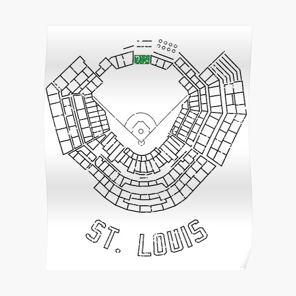 "Busch Stadium Premium " Poster for Sale by MoisVintagez Redbubble