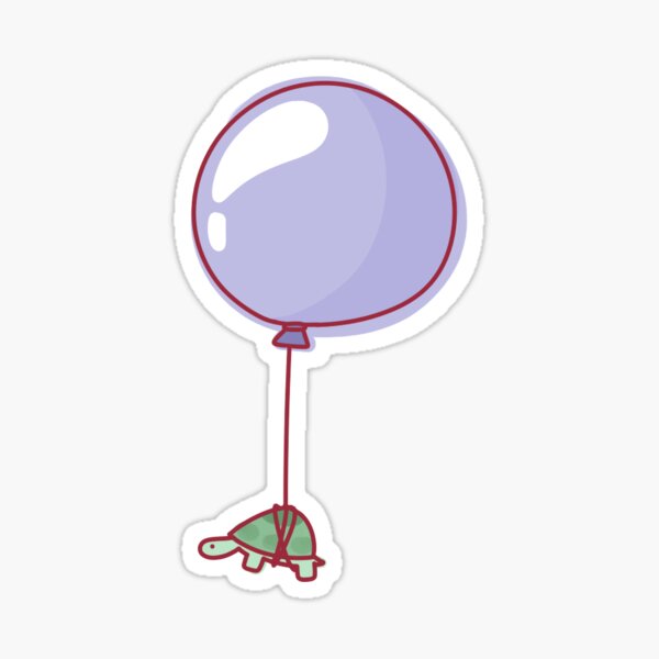 Item preview, Turtle and Balloon Hijinks (no background) designed and sold by Cassapillar.